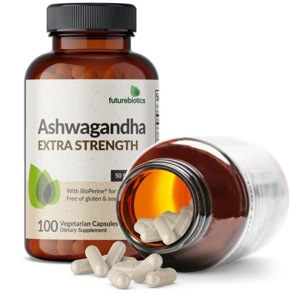 Futurebiotics Ashwagandha Extra Strength 3000mg (3 months supply) - 100 Capsules - Image 3