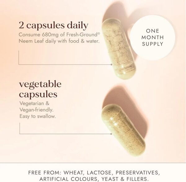 Fushi Neem Leaf Capsules- 60 Capsules - Image 4