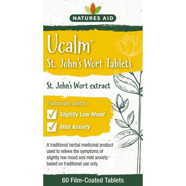 Natures Aid Ucalm (St John's Wort) - 60 Tablets - Image 3