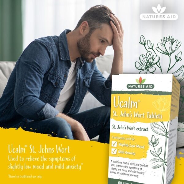 Natures Aid Ucalm (St John's Wort) - 60 Tablets - Image 2