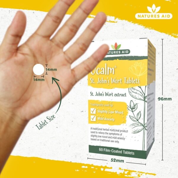 Natures Aid Ucalm (St John's Wort) - 60 Tablets - Image 4