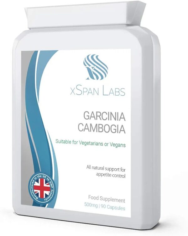 Xspan Labs Garcinia Cambogia 500mg Daily Dosage –with Added Chromium Picolinate for Rapid Absorption- 90 Capsules