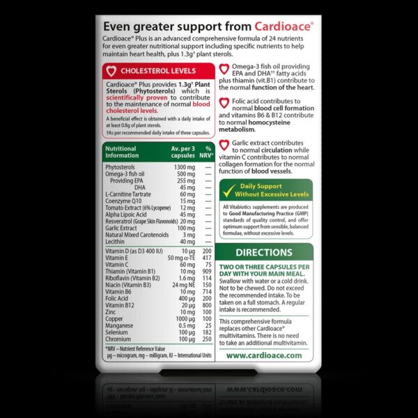 Vitabiotics Cardioace Plus - 60 Capsules - Image 3
